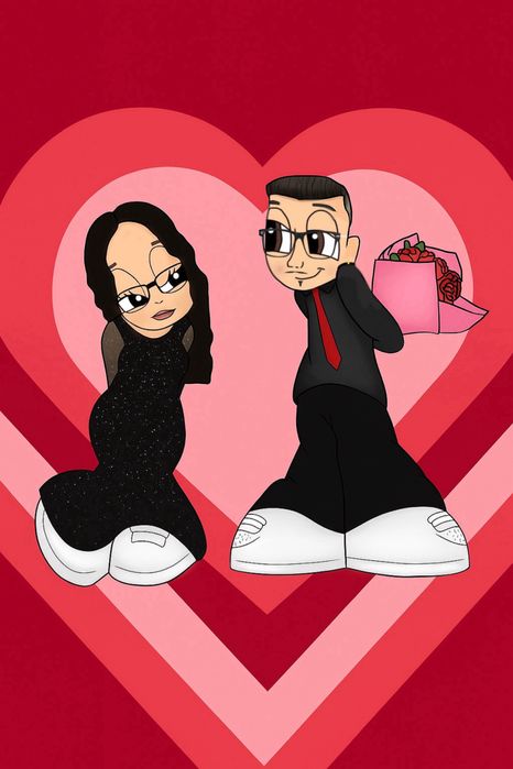 tablou cartoon cadou