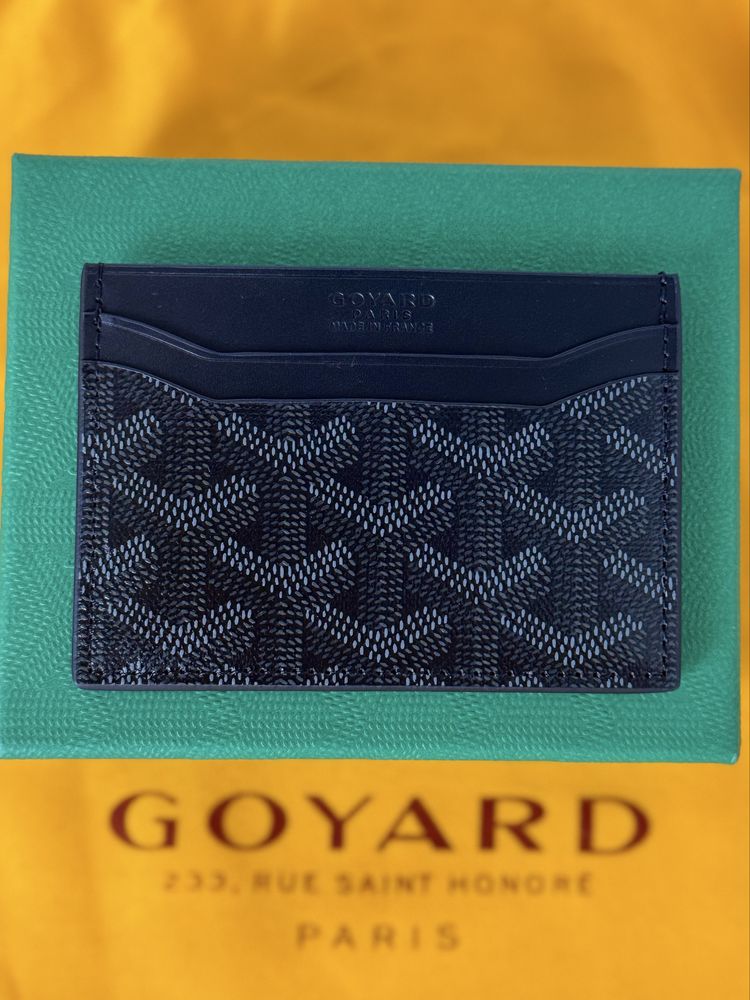 Goyard card wallet (jet black)