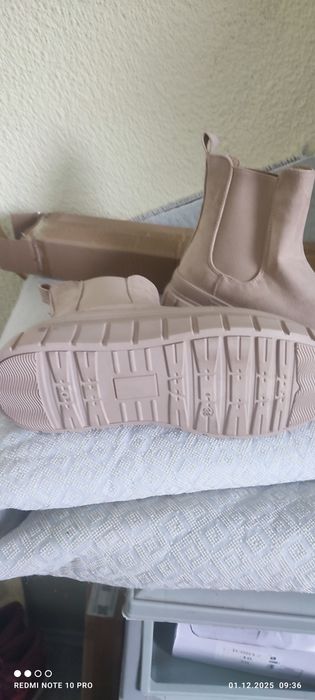 Дамски боти – Beige / Nude – размер 39, нови!