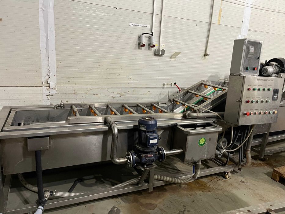 Linie pentru spălarea și uscarea legumelor