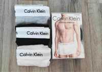 Boxeri Calvin Klein - 3 perechi pe set ( negru/alb/gri/maro/albastru)