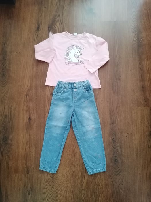 Set blugi și bluza 4-5 ani