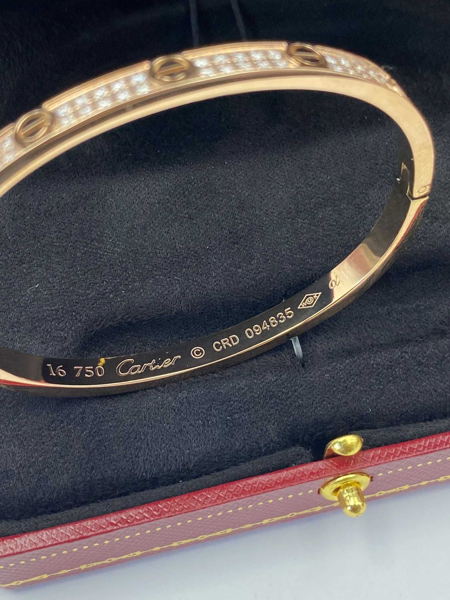 Brățară Cartier Slim 16 Rose Gold 18K Diamond