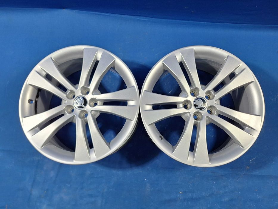 2 Jante Aliaj 5x100 17'' OEM Skoda Fabia Rapid Scala - 7J ET 41 !