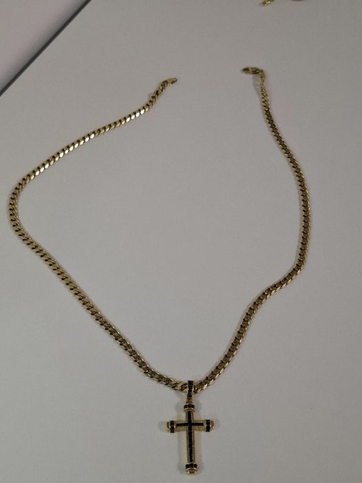 Lanț cuban aur 14 k