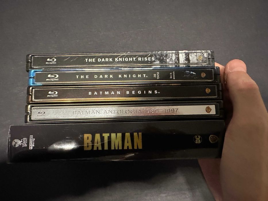 colectia BATMAN si The Dark Knight , steelbook 4k ultra hd + bluray