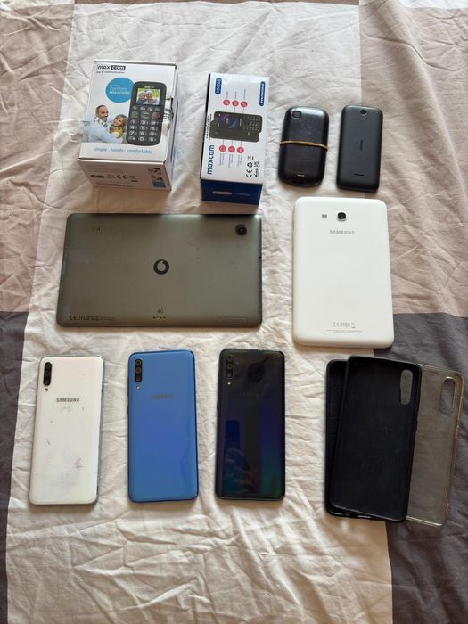 Telefoane A70,maxcom noi,Nokia, 2 tablete,huse a70. Toate funcționale