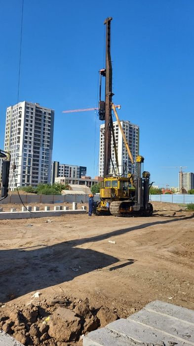 Забивка свай. Услуги сваебойки