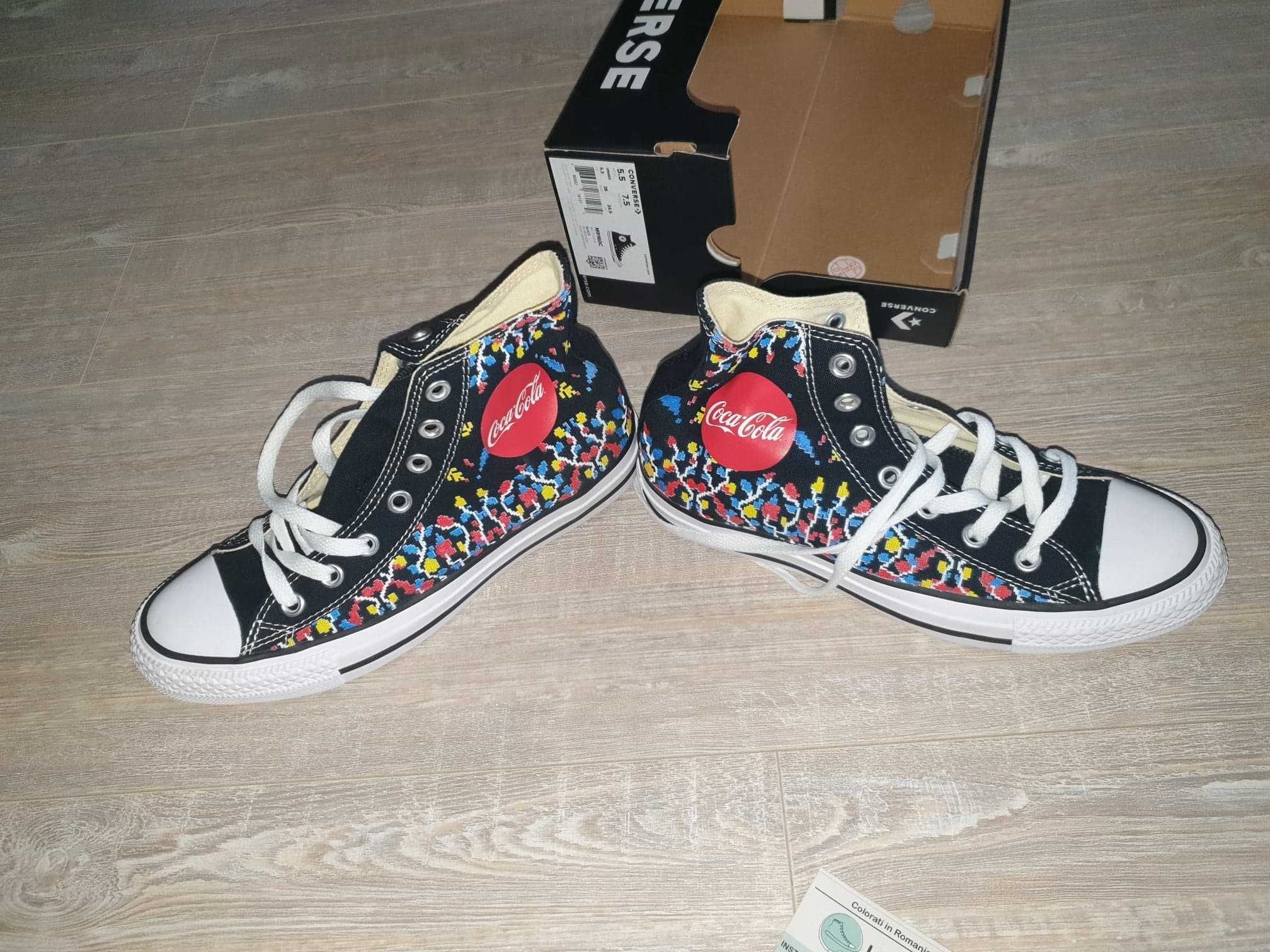 CONVERSE ALL STAR gheata negru personalizati 100% original