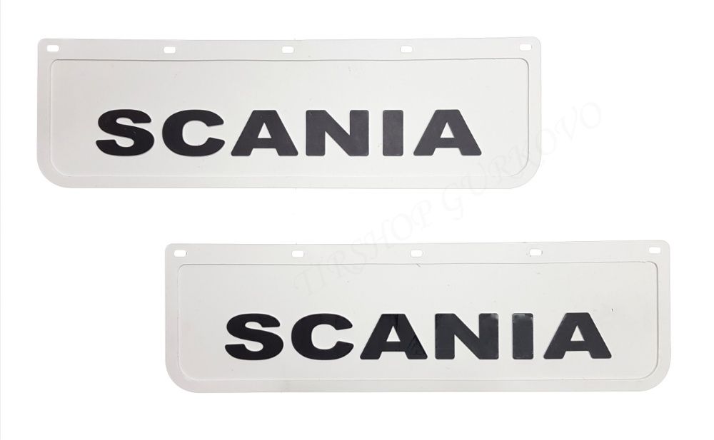 Релефни гумени бели калобрани Скания / SCANIA
