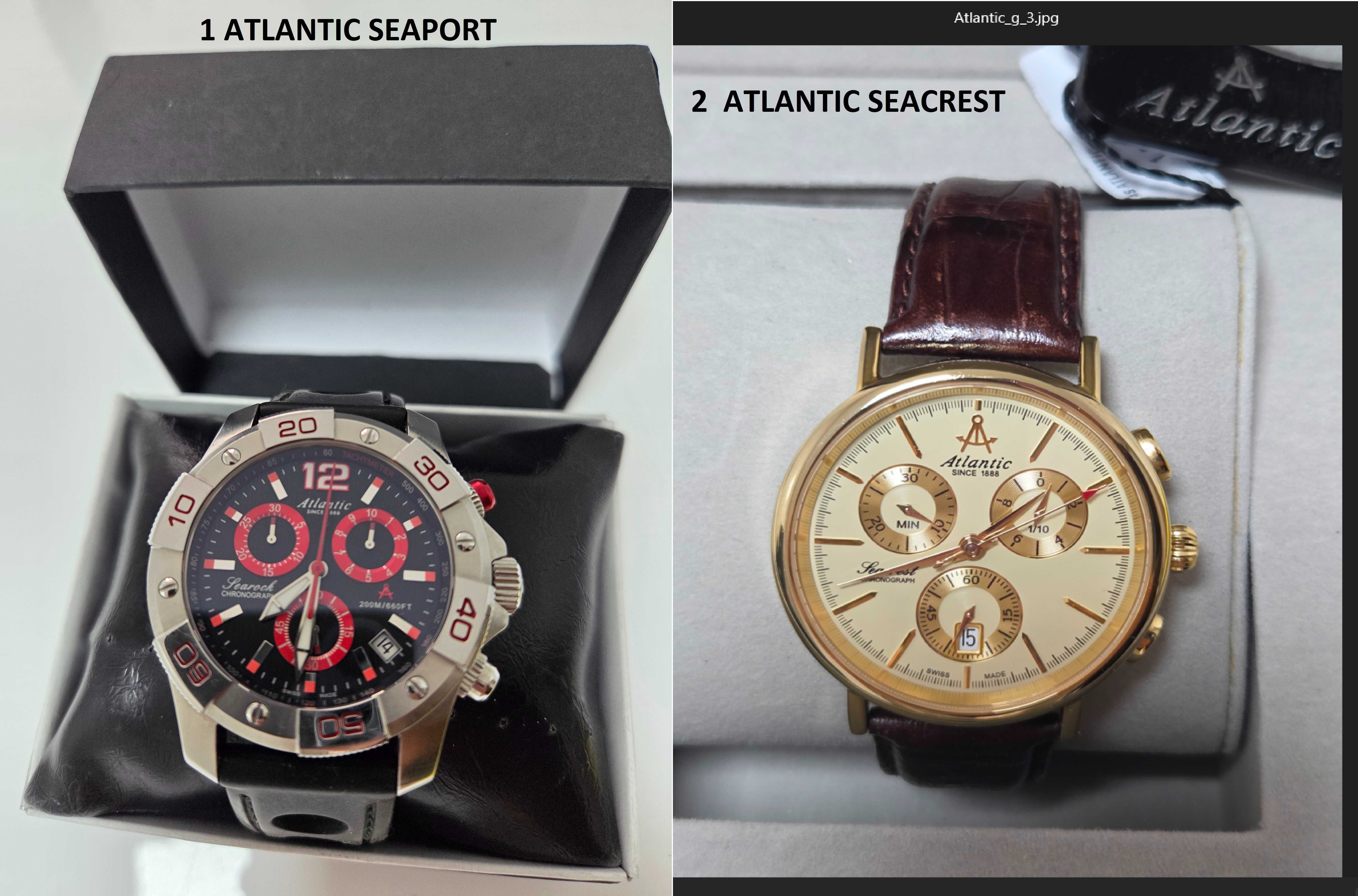 Ceas elvetian, swiss made, Atlantic Seacrest 43mm