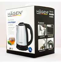 Fierbător electric Hagen compact din oțel inoxidabil 1500W /1.8L