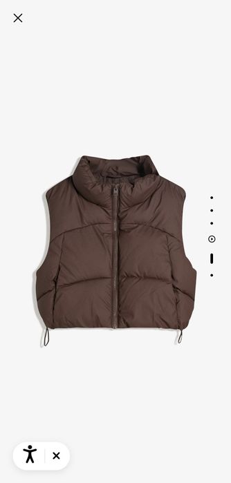 Пухена грейка със скъсена кройка