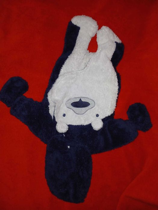 Salopeta combinezon fleece ursulet NEXT/ costum pufos/ Overall pufos