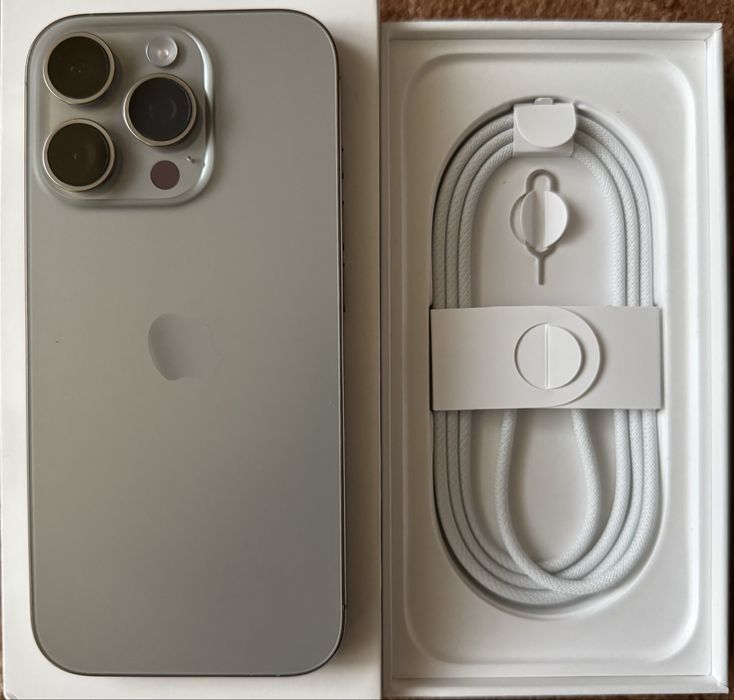 Iphone 16 Pro, Natural Titanium 256GB, 3 год гаранция