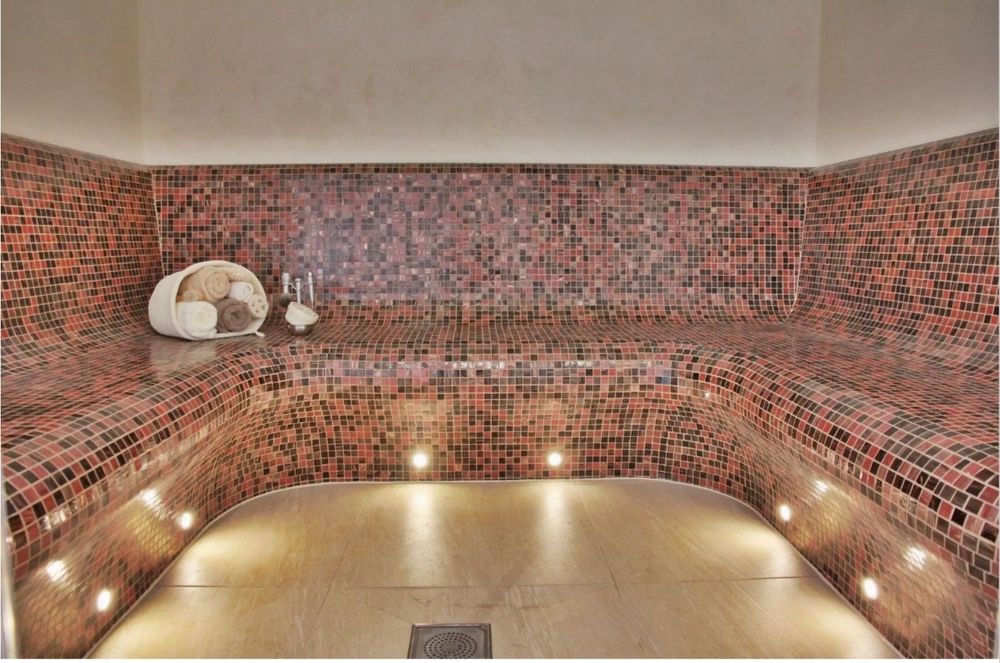 Sauna pod klyuch. Сауна под ключ. Стены, потолок, кафель. Pol-patalok