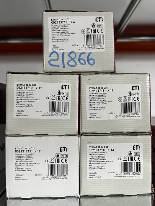 Sigurante MCB Eti C25 C32