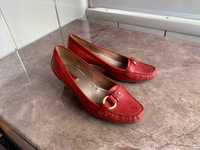 Туфли красные, кожаные ECCO 41 размер