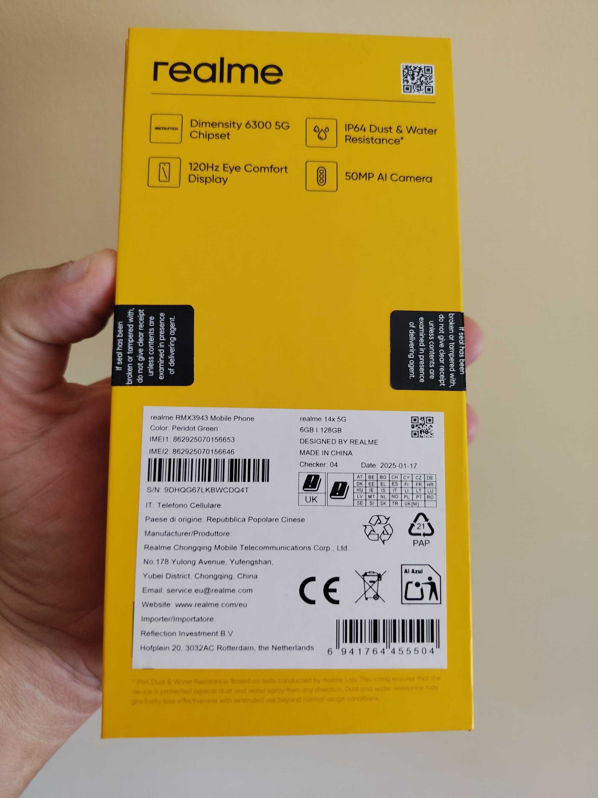 Realme 14X нов с гаранция