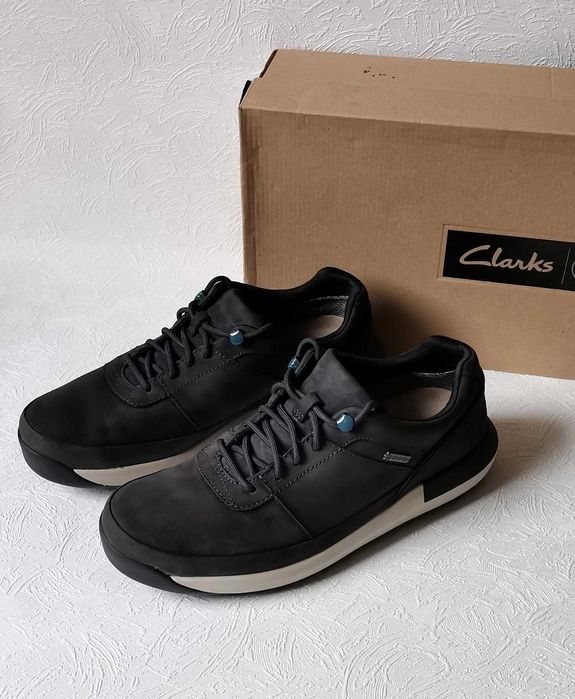 Pantofi bărbați Clarks Johto Lace GTX  mar 41 piele bleumarin Ca noi