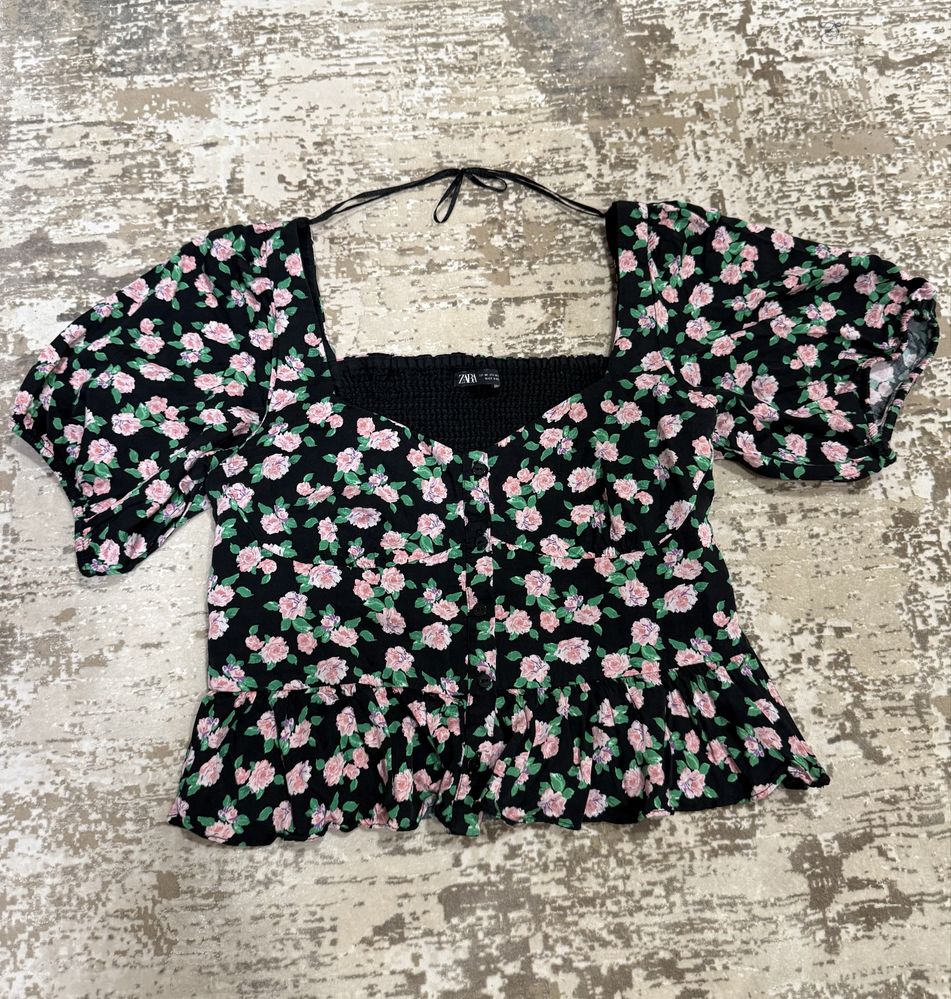 Zara кроп топ/ бюстие