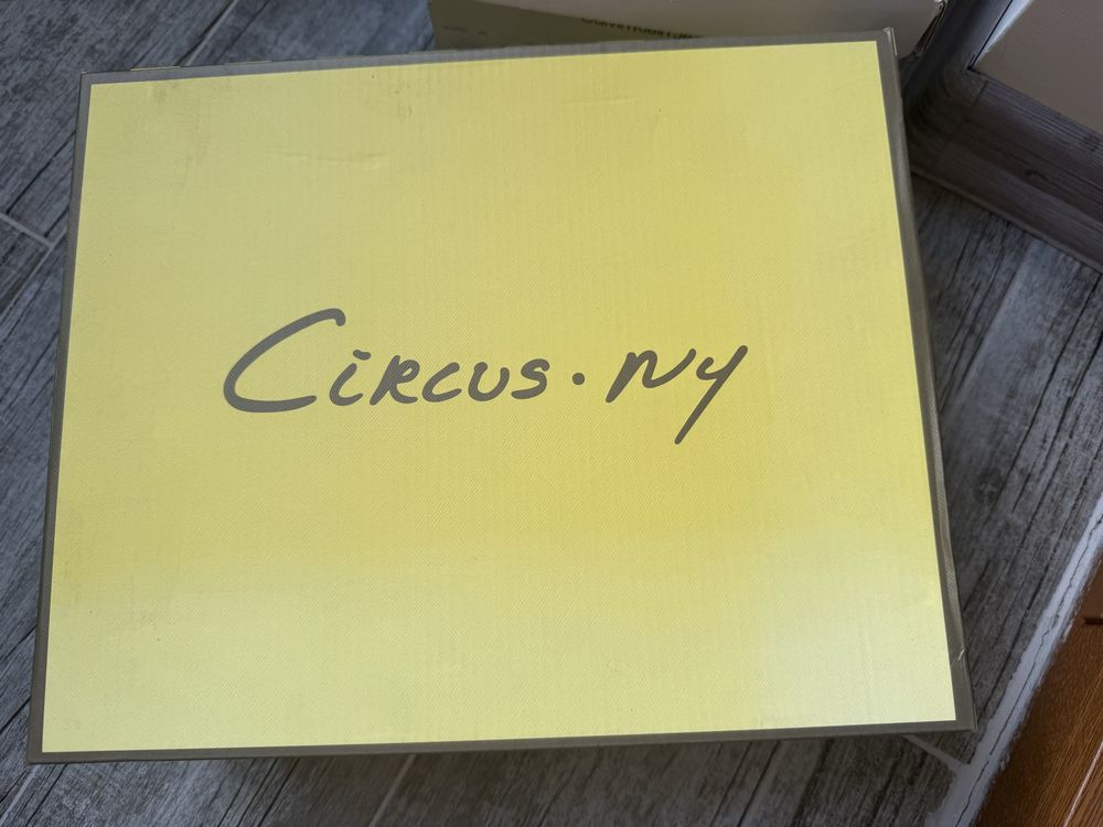 Дамски сандали Circus ny, Бежови, Лачени, 38.5