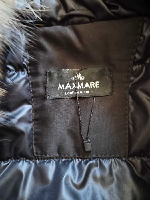 Къса парка с косъм от лисица