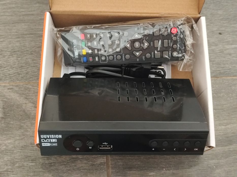 TV Tuner DVB-T2 Uuvision HEVC H.265, Full HD, cu YouTube