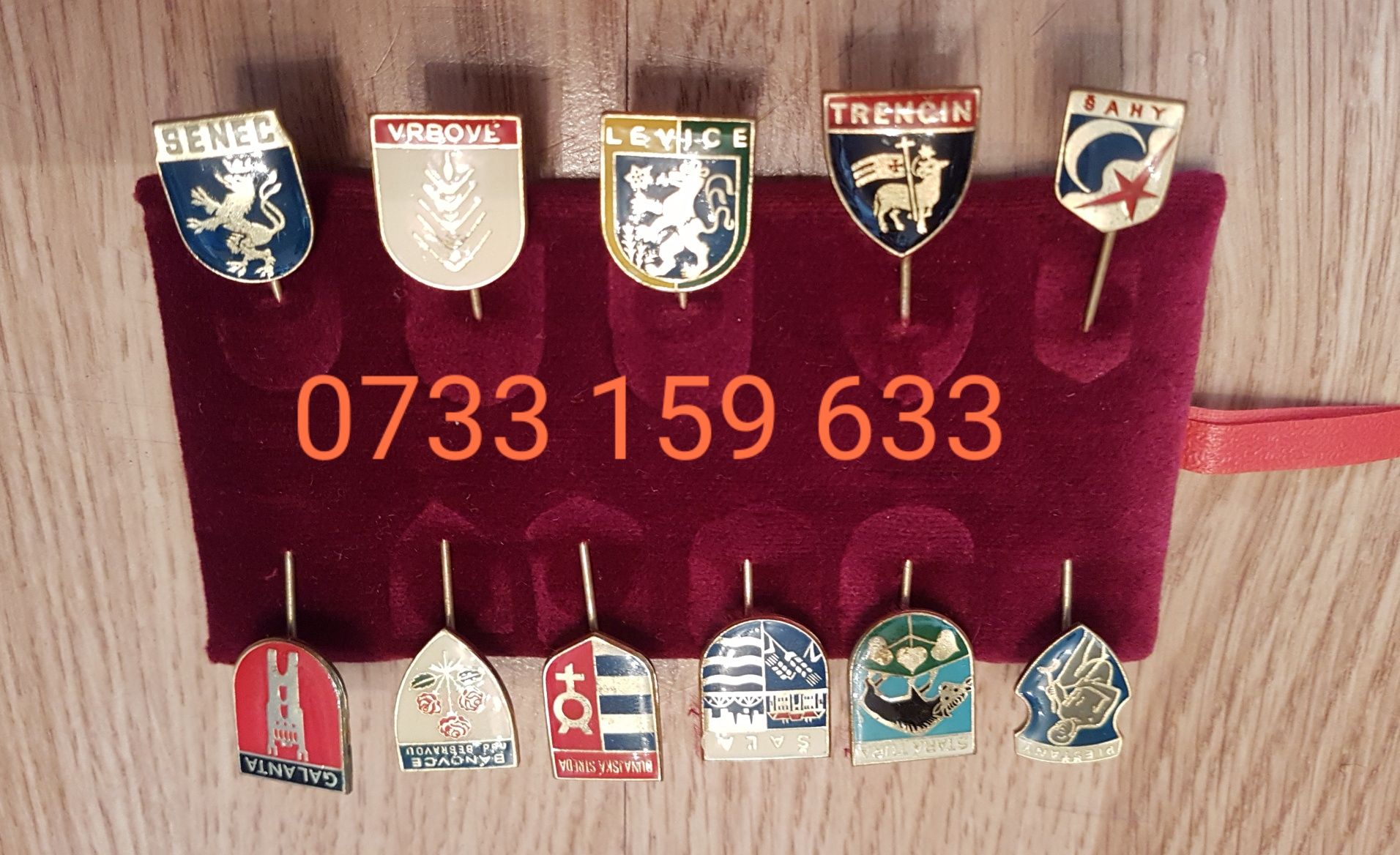 Insigna Insigne Embleme Orase Castele vintage/vechi anii 70 - 80