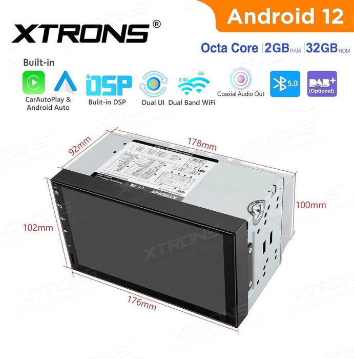 XTRONS TE723L Android car stereo / Андроид навигация 2 DIN