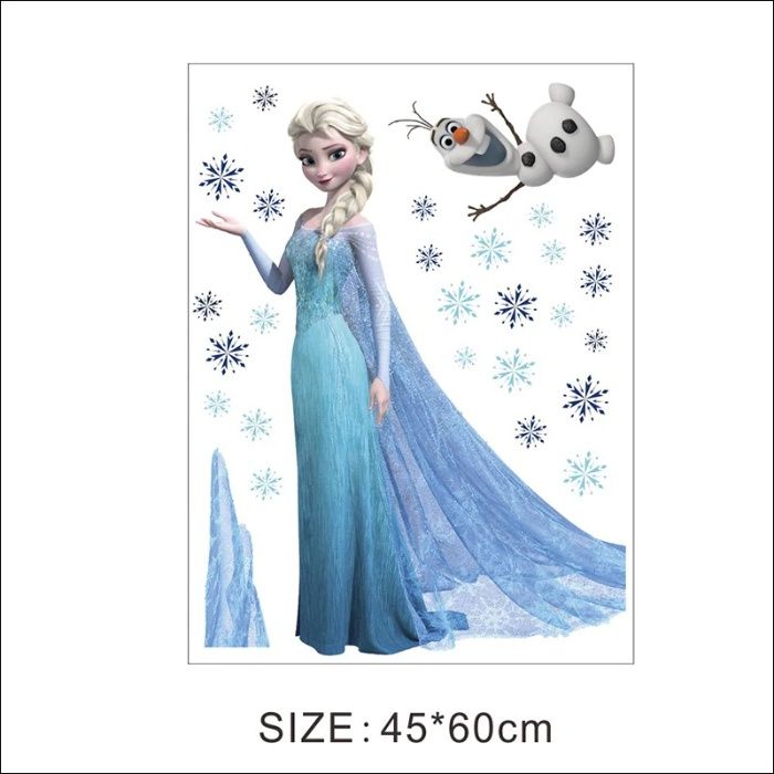 Sticker Elsa Frozen STICKERE PERETE camera fete Disney IEFTINE 60x45cm