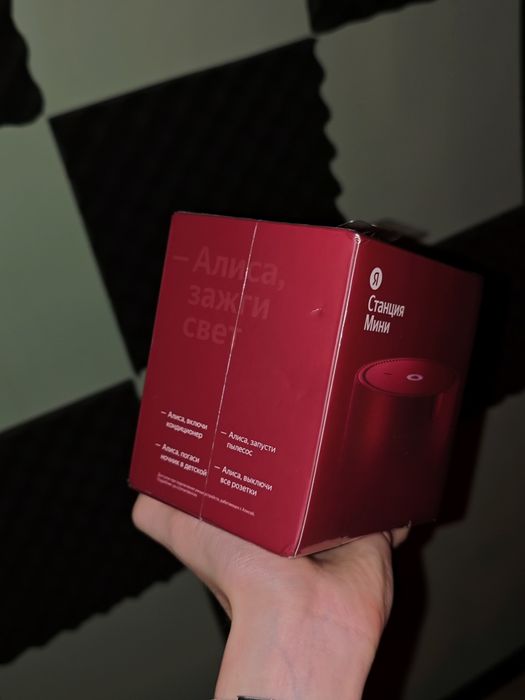 Яндекс станция мини, бардовый, Новый