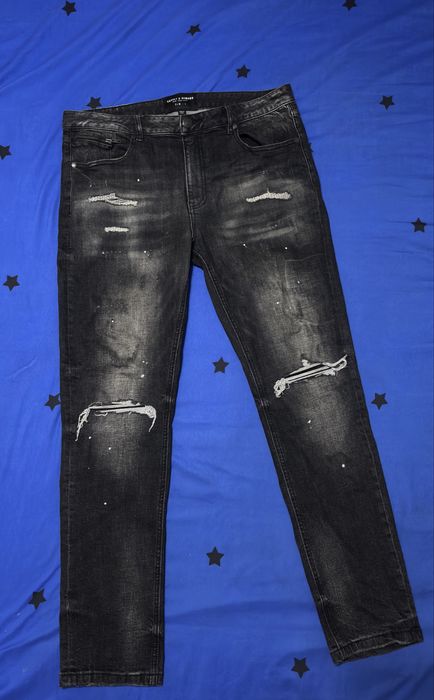 [PREȚ NEGOCIABIL] Blugi Supply&Demand negri L marimea L