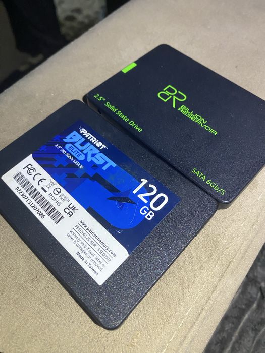 Продам 2 ссд 256/128 и озу