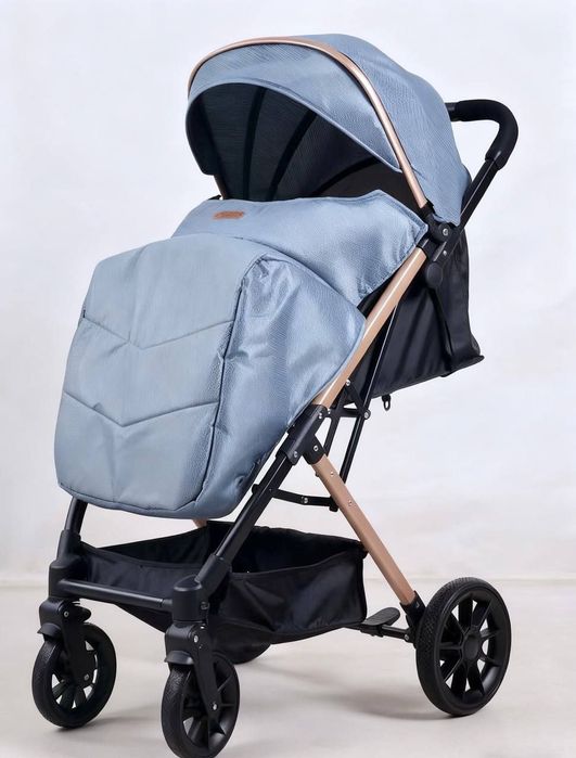 Коляска для новорожденных с утеплением, складная рама