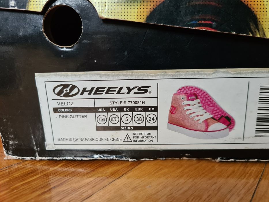 Heelys 38 pantofi roti, fete / dama