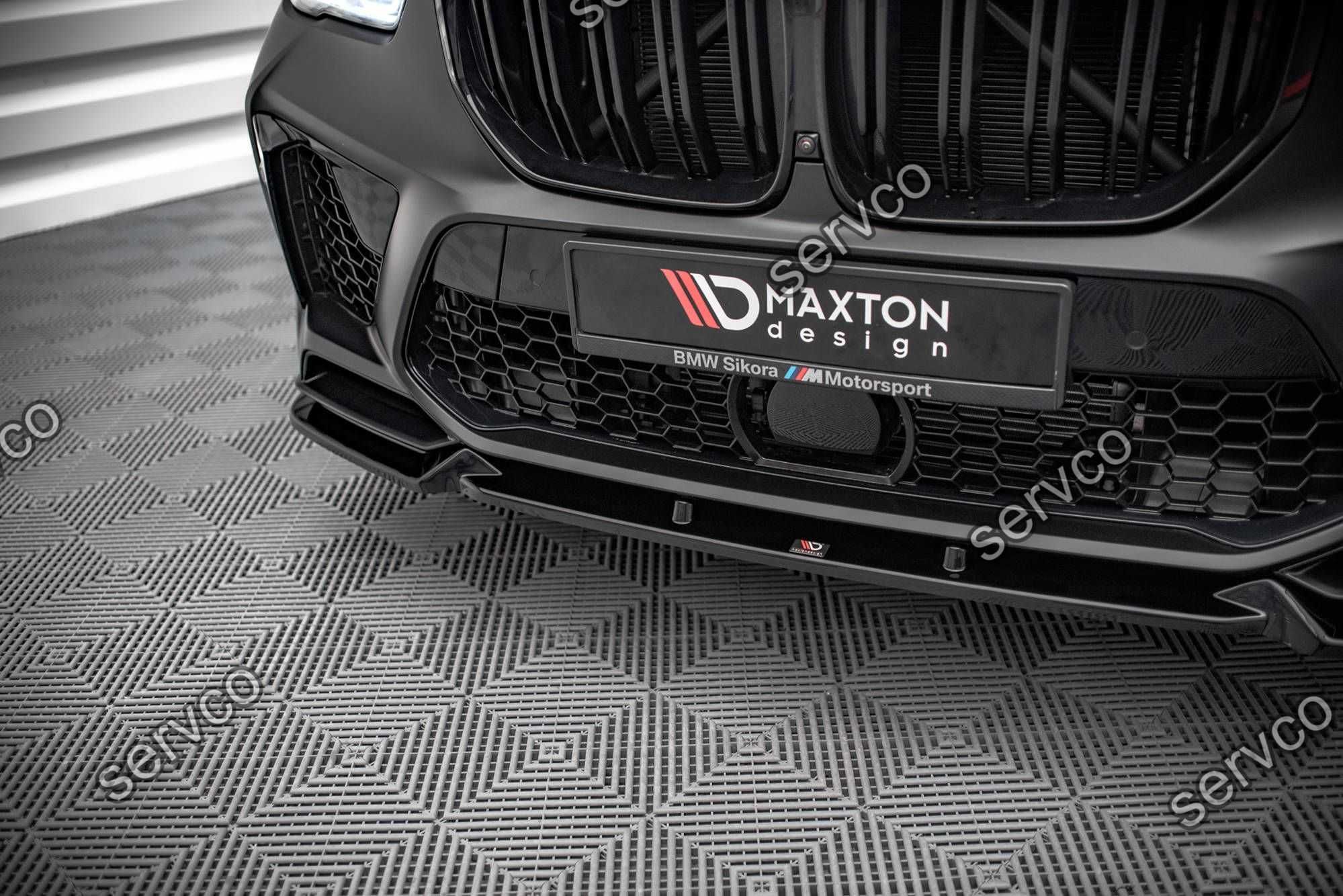Prelungire splitter bara fata Bmw X5M F95 2018- v1 - Maxton Design