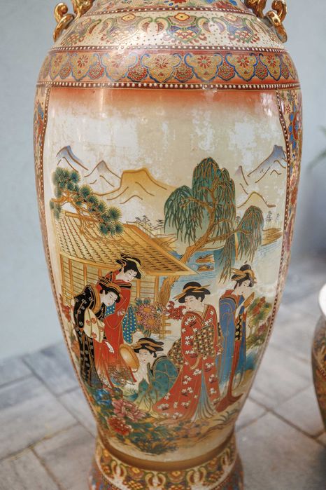 Vaza chinezeasca mare din portelan