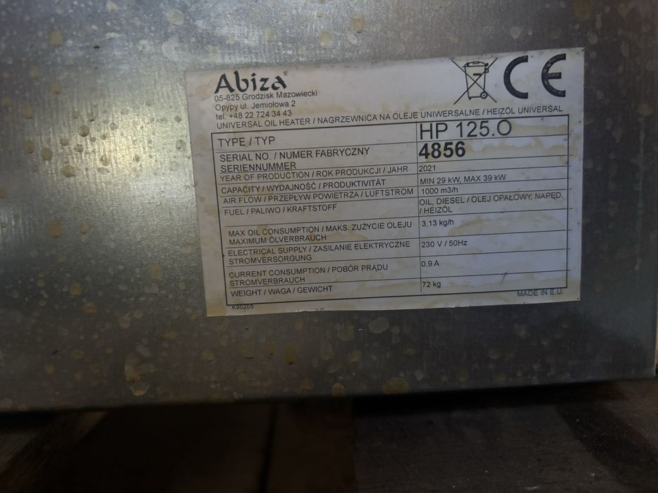 Incalzitor ulei uzat Hiton 125