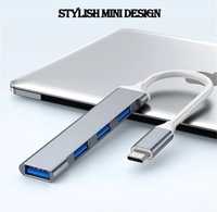 Hub Tip C la USB, Adaptor Multi Port USB Tip C 4in1, Laptop MacBook