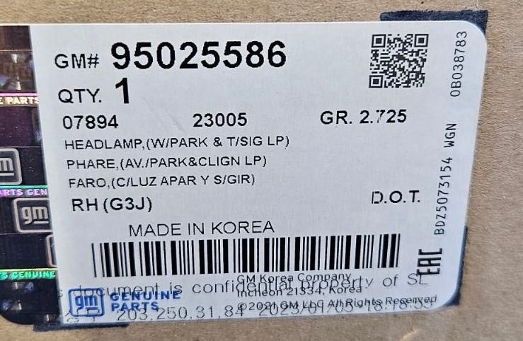 Фар far десен фарове за Шевролет Орландо Chevrolet Orlando