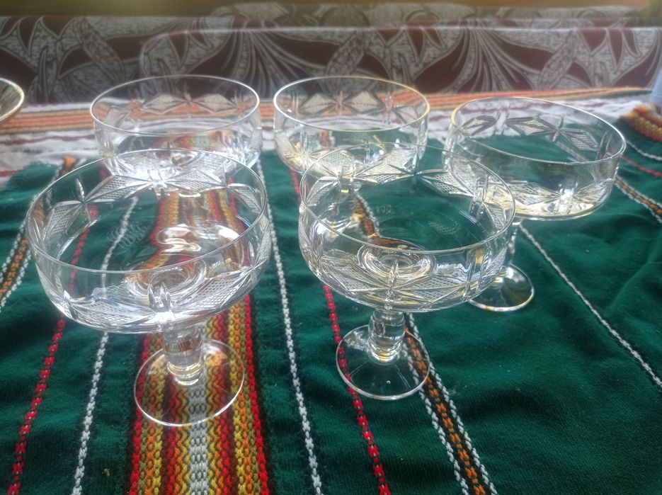 Кристални чаши оловен кристал