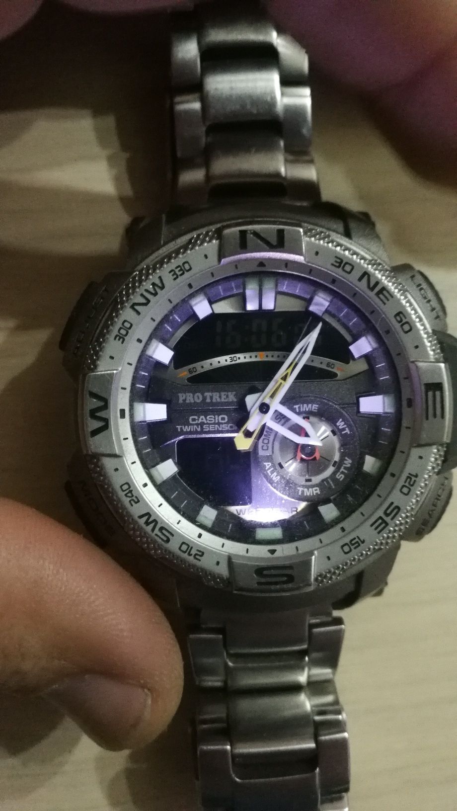 Casio protrek prg 280d tianium impecabil