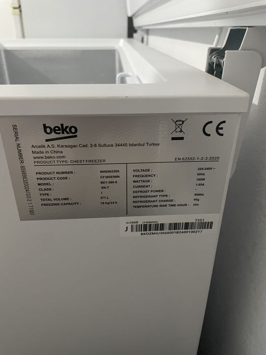 Lada frigorifica beko