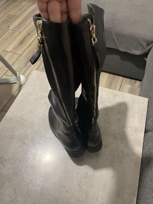 Cizme din piele , îmblanite