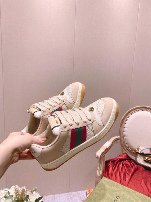 Tenisi Gucci Screener, crem, tip Premium /marimi 35-45/ Adidasi Unisex