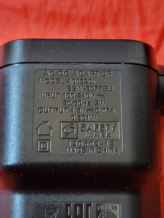 Philips OneBlade A00390 Incarcator 4,3V-0.07A fuctional