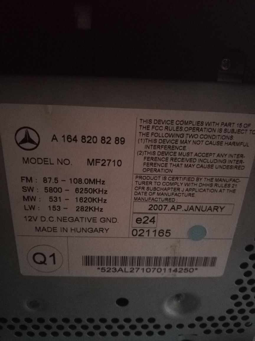 cd mercedes ml w164 e class