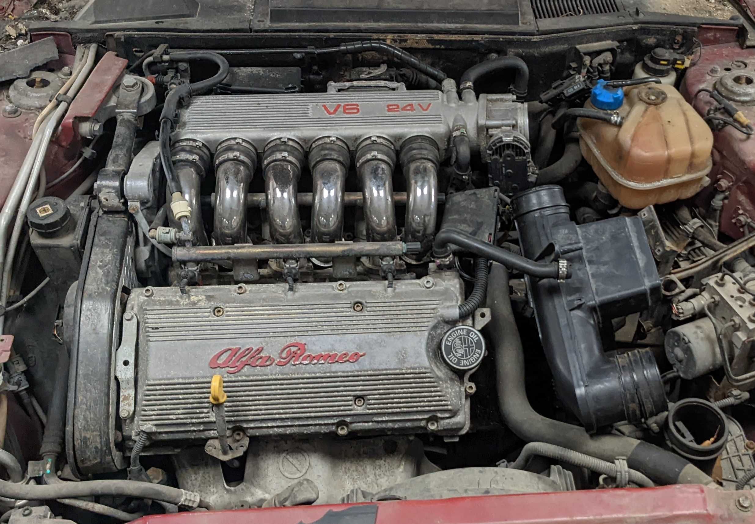 Двигател Alfra Romeo 3.0 V6 Busso от Алфа 166 + ръчни скорости 6ск.