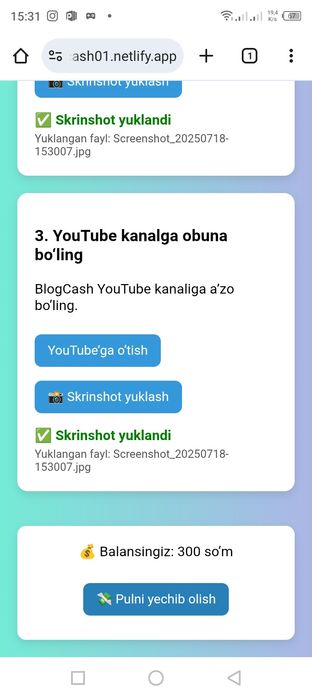 WEB saytlar yaratib beraman